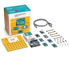 Arduino Plug and Make Kit – Arduino Uno R4 WiFi rinkinys ir 7 Qwiic moduliai – AKX00069