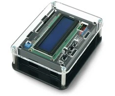 Oem Arduino Uno dėklas su LCD klaviatūros skydu v1.1 - juodas ir skaidrus