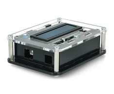 Oem Arduino Uno dėklas su LCD klaviatūros skydu v1.1 - juodas ir skaidrus