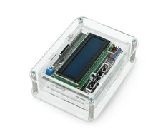 Oem Arduino Uno dėklas su vieta LCD ekrano priedėliui v1.1 - skaidrus