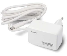 Argon40 27W USB C maitinimo šaltinis – 5.1V/5A, skirtas Raspberry Pi 5 – baltas