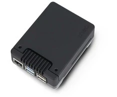 Argon40 Argon NEO 5 M.2 NVMe PCIe dėklas, skirtas Raspberry Pi 5 - su ventiliatoriumi ir radiatoriumi - aliuminis - juodas