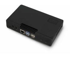 Argon40 Argon ONE V5 dėklas Raspberry Pi 5 - su ventiliatoriumi ir radiatoriumi - aliuminis - juodas
