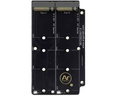 Argon40 Argon ONE V5 Dual M.2 NVMe – plokštė su 2 M.2 NVMe lizdais, skirta Raspberry Pi 5