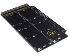 Argon40 Argon ONE V5 Dual M.2 NVMe – plokštė su 2 M.2 NVMe lizdais, skirta Raspberry Pi 5