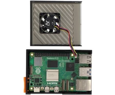 Argon40 Argon Poly+ 5 – ABS korpusas su 30 mm PWM ventiliatoriumi, skirtas Raspberry Pi 5 – juodas