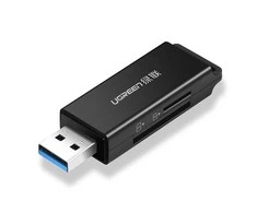 Kortelių skaitytuvas - Ugreen CM104 SD / TF USB 3.0 - Juodas