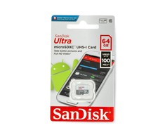 Atminties kortelė SanDisk Ultra Micro SDXC UHS-I Class 10, 64 GB, be adapterio