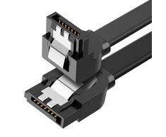 SATA UGREEN US217 kampinis kabelis 0.5m - Juodas
