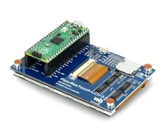 Atsparus jutiklinis LCD IPS ekranas 3.5" 480x320px, SPI, 65K RGB, skirtas Raspberry Pi Pico, Waveshare 19907