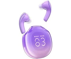 Ausinės TWS Acefast T9, Bluetooth 5.3, IPX4 (vynuogių violetinė)
