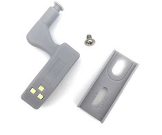 Automatinis LED spintelės apšvietimas spintelės durelių vyriui - šaltai baltas