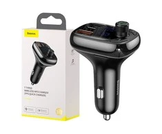 Automobilinis Bluetooth MP3 grotuvas Baseus T Shaped S-13 Juodas OS