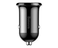 Automobilinis įkroviklis Baseus Grain Pro 2x USB 4.8A - Juodas