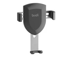 Automobilio laikiklis Budi gravitacinė oro anga (juoda)