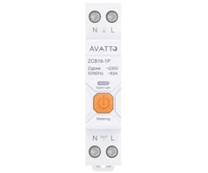 Avatto Išmani relė DIN bėgeliui 230Vac, 16A, ZigBee TUYA, su energijos matavimo funkcija