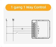 Avatto Išmanusis Wi-Fi jungiklis su dimeriu TRIAC, veikia su įprastu jungikliu, 230V 150W, TUYA / Smart Life