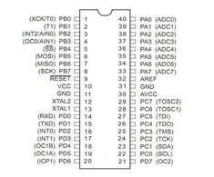 Generic AVR mikrovaldiklis - ATmega32A-PU - DIP