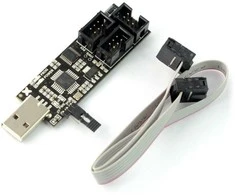 Oem AVR MKII v3 programatorius, suderinamas su AVRISP-MKII ISP + IDC juostinis laidas