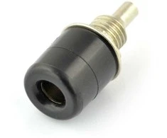 Oem Banana lizdas - juodas - 4mm - 5 vnt