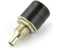 Oem Banana lizdas - juodas - 4mm - 5 vnt