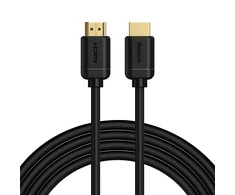 Baseus 2x HDMI 2.0 4K 60Hz kabelis 3D HDR 18Gbps 3m - Juodas