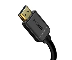 Baseus 2x HDMI 2.0 4K 60Hz kabelis 3D HDR 18Gbps 3m - Juodas