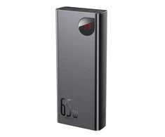 Baseus Adaman Metal Power Bank 20000mAh PD QC 3.0 65W 2xUSB + USB-C + micro USB - juodas