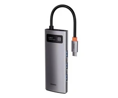 Baseus adapteris 5in1 USB-C šakotuvas 3x USB 3.0 + HDMI + USB-C PD