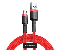 Baseus Cafule Micro USB kabelis 1.5A 2m - Raudonas