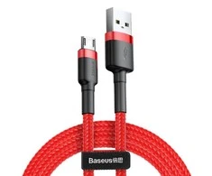 Baseus Cafule Micro USB kabelis 1.5A 2m - Raudonas