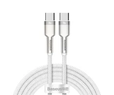 Baseus Cafule USB-C - USB-C laidas 100W 2m - Baltas