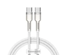 Baseus Cafule USB-C - USB-C laidas 100W 1m - Baltas
