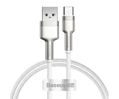 Baseus Cafule USB-USB-C kabelis 66W 1m - Baltas