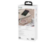 Baseus Cafule USB-USB-C kabelis 66W 1m - Baltas
