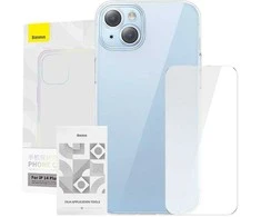 Baseus Crystal serijos dėklas, skirtas iPhone 14 Plus + grūdintas stiklas