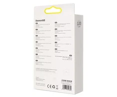 Baseus Crystal Shine laidas USB - Lightning 2.4A 1.2m - Juodas