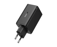 Baseus GAN6 Pro greitas įkroviklis, 2xUSB-C + 2xUSB, 65W (juodas)
