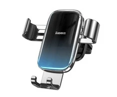 Baseus Glaze Gravity automobilinis telefono laikiklis į groteles - Juodas