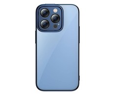 Baseus Blizgiai skaidrus dėklas ir grūdintas apsauginis stikliukas skirtas iPhone 14 Pro Max - Mėlynas
