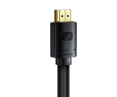 Kabelis HDMI-HDMI kištukai 3.0m (HDMI 2.1) juodas 8K 60Hz 48Gbps / 4K 120Hz, BASEUS
