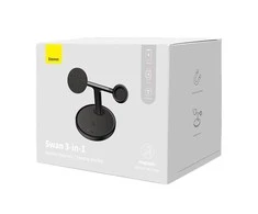 Baseus Belaidis magnetinis įkroviklis, stovas 20W trims Apple įrenginiams, juodas
