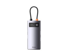 Adapteris 4in1 Baseus Metal Gleam Series USB-C į 3x USB 3.0 + Ethernet RJ45