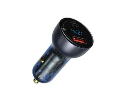Baseus QC + PPS greitasis automobilinis įkroviklis 65W - Pilkas