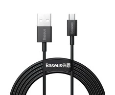 USB kabelis Baseus Superior iš USB į microUSB 2A 2.0m juodas CAMYS-A01