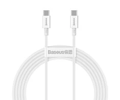 Baseus Superior serijos USB-C – USB-C kabelis 100W 2m baltas