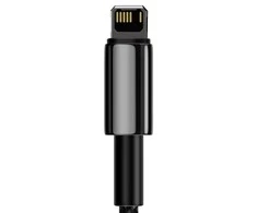 Baseus Tungsten Gold kabelis USB į Lightning 2.4A 2m - Juodas