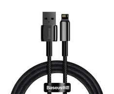 Baseus Tungsten Gold kabelis USB į Lightning 2.4A 2m - Juodas