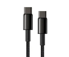 „Baseus Tungsten Gold“ greito įkrovimo duomenų kabelis Type-C į Type-C 100W 2m Juodas (Juodas)