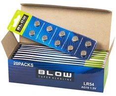 Baterija AG10 lizdinė plokštelė LR54 BLOW